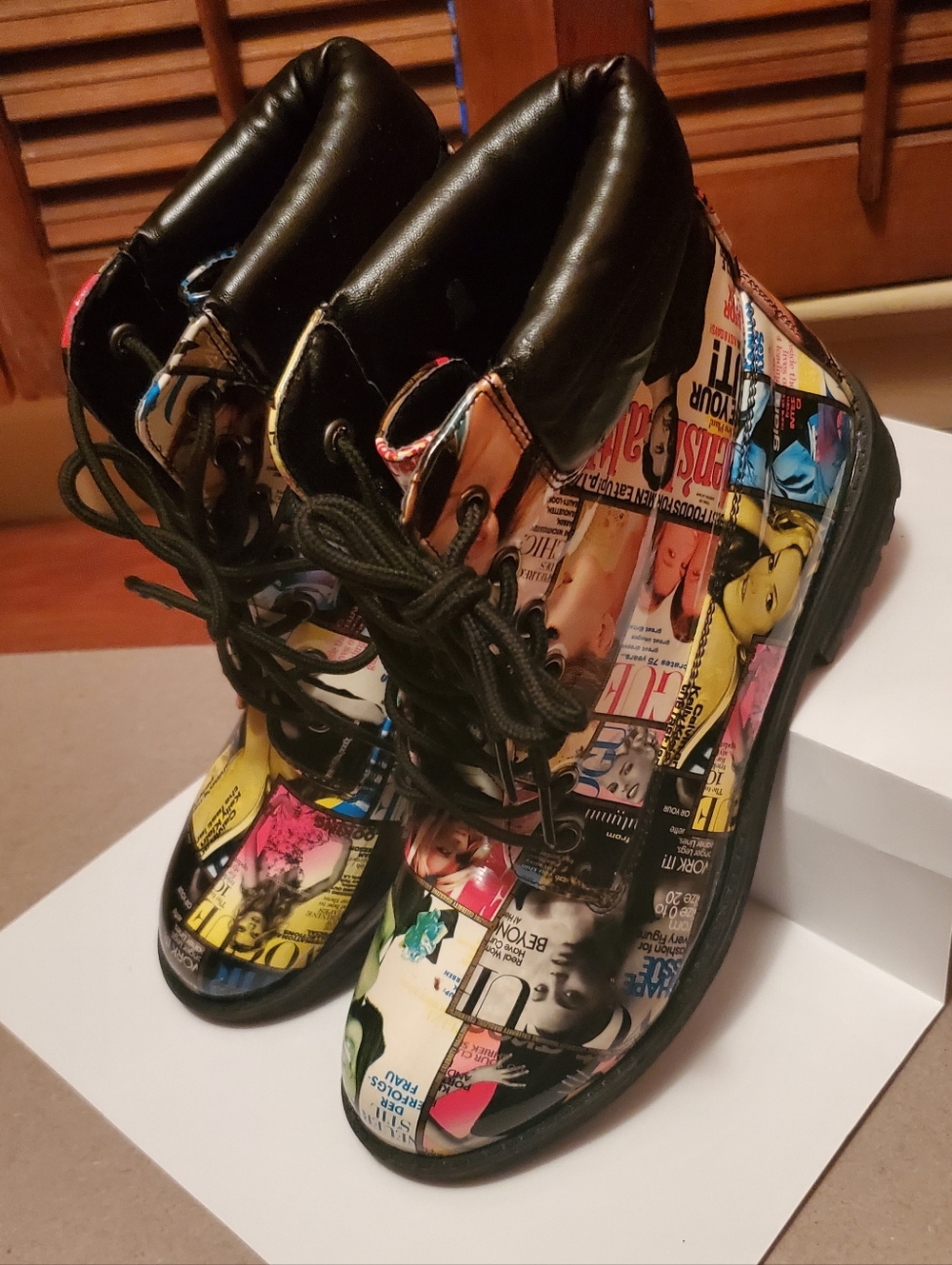 Vintage Y2K Fashion Magazine Booties 8.5 - Picture 4 of 16